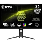 MSI MAG 321CUP 31.5 Inch UHD Curved Gaming Monitor - 1500R 3840 x 2160 VA Panel, 160Hz / 1ms, Adaptive-Sync - DP 1.4a, USB Type-C (DP alt., w/ 15W PD), HDMI 2.1 CEC