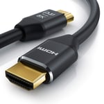 Primewire - 8k HDMI Cable 2.1 – 1m - Ultra High Speed 8k @ 60Hz 4k @ 120Hz with DSC– 7680 x 4320 - Ultra HD II - HDMI 2.1 2.0a 2.0b - 3D - Highspeed Ethernet - HDR - ARC - for Blu Ray PS4 PS5 Xbox
