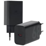 Motorola Edge 30 Pro 68W AC-adapter - Svart