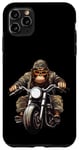 Coque pour iPhone 11 Pro Max singe moto / motard singe