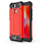 AUSKAS-UK Shockproof Protective Case For Xiaomi Magic Armor TPU + PC Combination Case for Xiaomi Redmi 6 (Black) Combination Case (Color : Red)