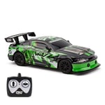 CMJ RC Cars Road Rebel Green Machine High-Speed 1:24 Scale Remote-Controlled Racing Toy Car, Thrilling Fun for Kids and Adults