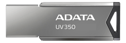 ADATA UV350 - USB-flashenhet - 128 GB - USB 3.2 Gen 1 - silver