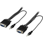 DELTACO RGB HD15-kabel, 3 m