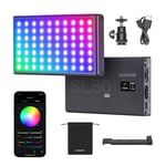Neewer SL80-APP Pocket RGB Video Light with App Control, Built-in 4150mAh Rechargeable Battery, 360° Full Color, 9 Light Effects, 3200K–8500K LED Video Light for Gaming, YouTube, Vlog, and Photography
