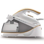 Breville PressXpress Steam Generator Iron | 2400 W | Ceramic Soleplate | Detachable Water Tank | White & Gold [VIN410]