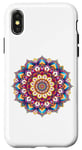 Coque pour iPhone X/XS Mandala Joli Mandala Coloré Méditer Yoga Cristaux Joie