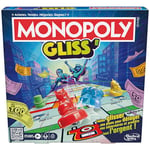 Monopoly Gliss´, Jeu de Plateau Familial pour Enfants, Adolescents et Adultes, Jeu de Société Rapide et Divertissant pour 2 à 8 Joueurs à partir de 8 Ans
