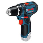 Bosch Professional 12V System GSR 12V-15 cordless drill/driver (excluding batteries and charger, in carton)