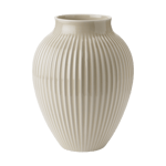 Knabstrup Keramik vase riflet 27 cm Ripple sand
