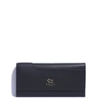 Radley Black Purse Large Leather Envelope Flapover Womens Pockets RRP £89