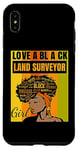 iPhone XS Max Black Independence Day - Love a Black Land Surveyor Girl Case