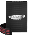 CableMod PRO ModMesh RT-Series Kit - Svart/Blodröd