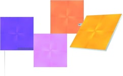 Nanoleaf Canvas Starter Kit, 4 Light Squares, Smart LED RGBW Wall Lights - Modu