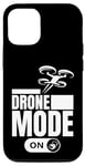 Coque pour iPhone 13 Pro Mode drone sur drone pilote drôle