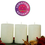 Sustainable Stearin Candles 3 X Pureness -- 8X5.5 Cm
