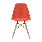 Vitra Eames Plastic Side Chair RE DSW stol 03 poppy red-ash