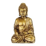 Statue de Bouddha Jardin doré Figurine Jardin Déco Jardin Bouddha de Jardin