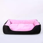 no brand TEYUN Tissu Oxford Pet Mat Maison Super Soft Court Peluche Chien Matelas (Color : Pink, Size : 70 * 50 * 18cm)