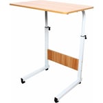 Gojoy - Table d'appoint pour ordinateur portable Fauler - Table basse - Table basse - Table basse - Réglable en hauteur - Roues universelles - 40 x