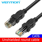 Câble Ethernet Vention Cat6A Câble LAN RJ45 Cat 6a Cordon de raccordement réseau Ethernet pour ordinateur routeur ordinateur portable 0,3 m/1 m/1,5 m/2 m/3 m/40 m, CAT6 UnshieldedRound- 0,3 m- Bundle1