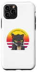 iPhone 11 Pro Angry Coffee Cat Humour Coffee Monday Hate Morning People Case