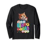 I Love Bingo And Cats Womens Cat Lover Gambling Bingo Squad Long Sleeve T-Shirt