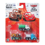 Disney Cars Hot Rod Racers Mini Die-cast 3-Pack Złomek, Erin Kindafast & Szaruś