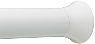 Amazon Basics Tringle à rideau de douche sans perçage, de 91 à 137 cm, Blanc