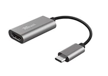 Trust Dalyx USB-C to HDMI Adapter, HDR and HDMI 2.0 (4k 60Hz), Connect Laptop to External HDMI Monitor or TV, MacBook, PC, Laptop, Chromebook