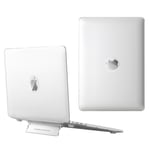 MacBook Air 13" (2010-2017) - Hårt skal fram och baksida med Kickstand Vit