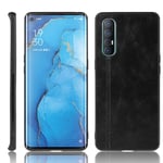SPAK OPPO Find X2 Neo Case,Soft TPU Frame + PU Leather Hard Cover Protection Case for OPPO Find X2 Neo (Black)