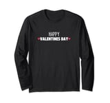Happy Valentines Day Cute Heart Valentine Couple Long Sleeve T-Shirt