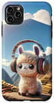 iPhone 11 Pro Max Kawaii Llama Headphones: The Llama's Playlist Case