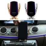 Car Phone Holder R1 Wireless Charging Outlet Air Navigation Brac Silver
