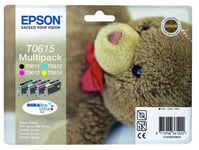 Epson T0615 Ink Cartridges Black & Colour Teddy Stylus DX3800 DX4200 DX4800 615