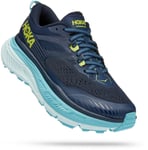 Hoka One Stinson ATR 6 Running Shoes Women grå/blå US 10 | EU 42 2/3 2022 Trailrunning Skor
