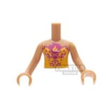 LEGO Elves Mini Figure Torso - Orange Top with Magenta Flame