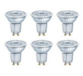 Osram LED GU10 2700k Warm White, GU10 Spotlight  Halogen Replacement 6 Pack