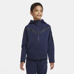 Nike Huvtröja med hel dragkedja Sportswear Tech Fleece för killar - Blå