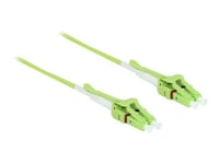 DeLOCK - Câble Fibre Channel - LC multi-mode (M) uniboot pour LC multi-mode (M) uniboot - 10 m - fibre optique - 50 / 125 microns - OM5 - sans halogène - citron vert