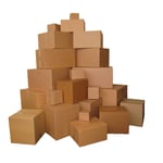 BOXOMATIC Cardboard Boxes Small Size Single Wall 5" x 5" x 5" (127 x 127 x 127mm) Removal Storage Packing Mailing Moving House Boxes (50, 5" x 5" x 5" (127 x 127 x 127mm))