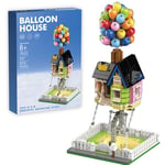 WWEI Modular House Building Blocks Kit, 555Pcs Creative Street View Balloon Flying House Architecture Compatible with Lego