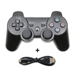 Noir - Manette de jeu sans fil pour PS3, manette de console, manette PC USB, accessoires Playstation 3, prise