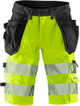 Fristads 2509 Arbetsshorts varsel, gul/svart C50
