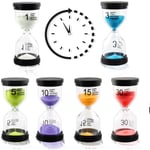 Creative Sand Timer, 6 Timer Timer, Glas Sand Clock Timer, 1-3 -5-10 -15-30 minuter, Hourglass Clocks 20