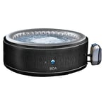 NETSPA - Spa Gonflable Circulaire SP-BOA155B XL Familial -5-6 Personnes - 195X70Cm - Habillage Effet Croco - Structure Mousse 8 Cm - Volume 800 L