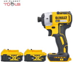 Dewalt DCF887 18V XR Brushless Impact Driver 3 Speed + 2 x DCB184 5ah Batteries