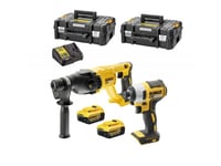 Työkalusarja DeWalt DCK2023M2T-QW (DCH133 + DCF787); 18 V; 2x4,0 Ah akku