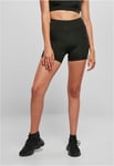 Urban Classics Ladies Recycled High Waist Cycle Hot Pants (black,5XL)
